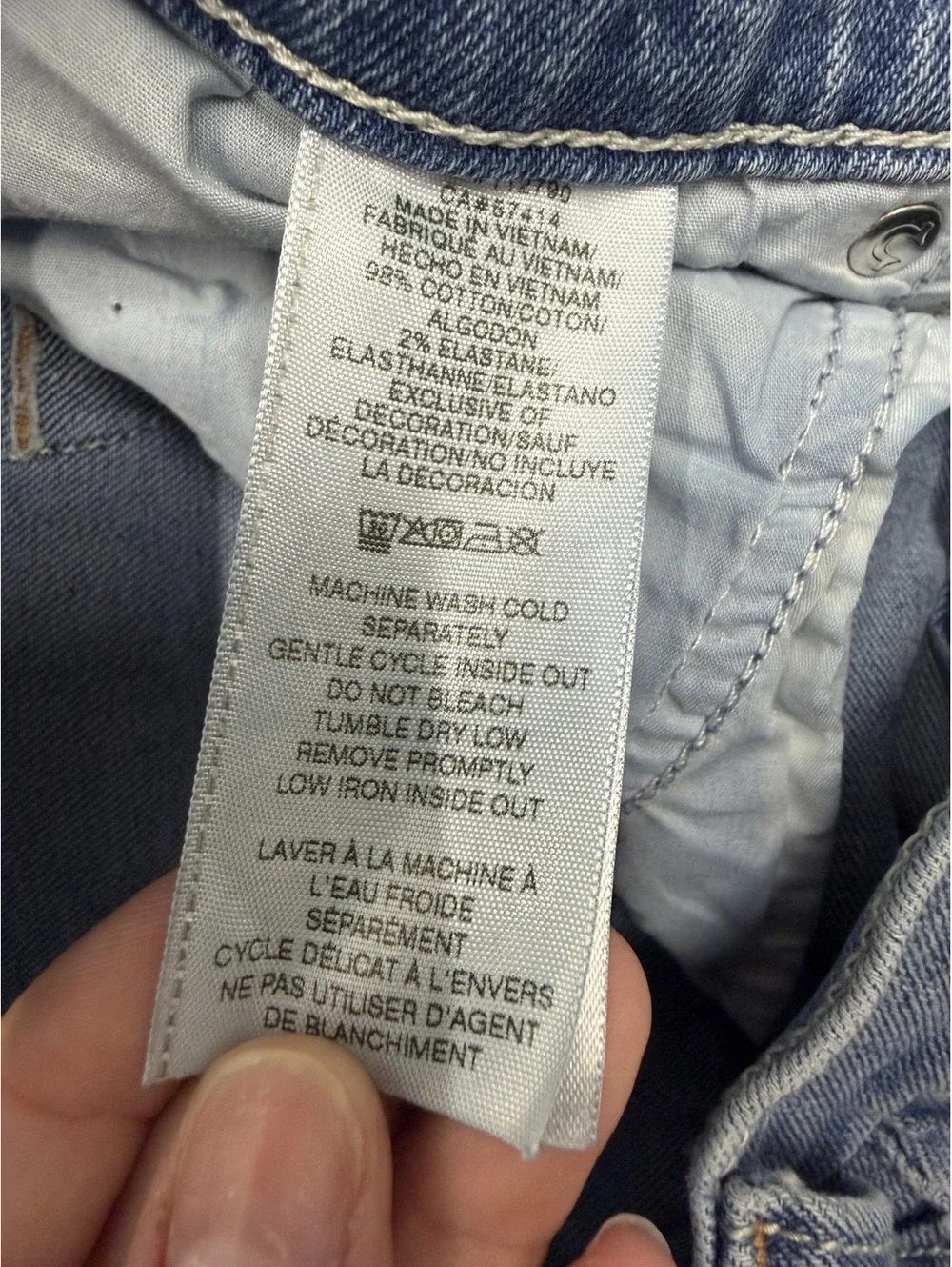 Geno Relaxed Slim Light Blue Denim Jeans Size 28
